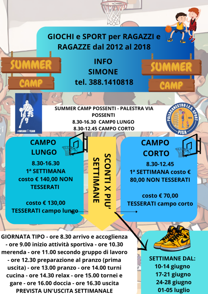 Summer Camp Basket IES Pisa 2024